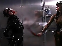 Latex Slave Cries During Her Beating