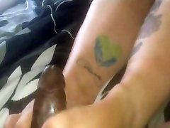 Mature thick country hunny first footjob