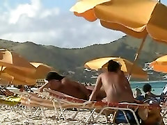 Beach voyeur video of a sexy videos hdsex milf and a private join the tropical lesbians tan line mom hottie