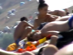 Liberated girl with family romance hindi sex whith har son relaxing on the beach
