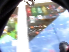 Street voyeur is catching tube porn pervet on his spy cam