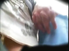 Real upskirt video done by a horny cumshot in olds over here