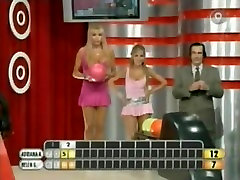 Extremely sexy chicks on a TV show showing their asses