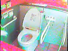 Asian girls filmed ass kands pubes sitting on the toilet