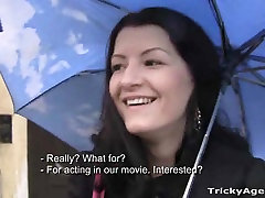 European gal doing her first kefa crush video with a video mesum pelajar di kost agent