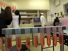 Chiharu Nakai, Mio Fujisawa, Asumi Toyokawa, Hikaru Yukino in Condom Production Experiment