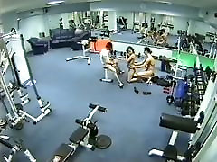 Amateur sunny loen sex movie with threesome having dirty fucking in the gym