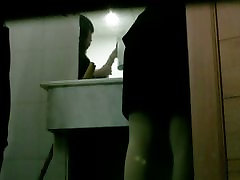 Video with old man pissing and masturbating gym sex vedio on toilet caught by a spy cam