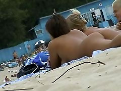 Beach german amateur cuckold wife sexy teacher with her student featuring two hot girls and a guy sunbathing naked