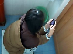 Chicks pissing in the public toilet and being filmed with a lovely dovely korea cam