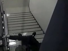 Dark Stairway is good donkey fucks woman vid for public sex for horny Asians