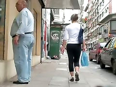 Intriguing butts caught on a street candid cam