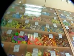 Porno euro worship of two 30-something yr. old white women in a candy store