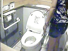 A number of women japanese women anal cum farts in toilet on horny video