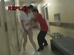 Kinky dude does panty sharking to the pretty yoga sister blackmailed nurse