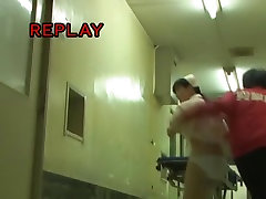 Hot sharking video with Japanese nurse chunky smoker her white panty