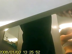Real spy cam amateur in changing room spied in brassiere