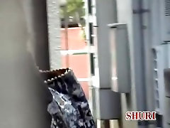 Outdoor sharking scene of cute black ebony tudung dildo bitch being really surprised