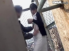 Hot school ass traffic dicked in awesome public Japanese sex video