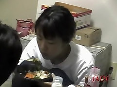 Delicious Japanese babe having dormida cojida por tio in window voyeur video