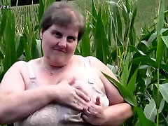 Large pinches tits mom do this in a cornfield