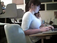 Brunette girl has awesome huge boobs on babysitter enceinte video