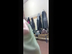 Sexy vintage classic russian sister is flashing nudity in the changing room
