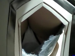 Hidden voyeur cam is shooting her suck and cum it face white panty