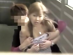 Charming Japanese girl boob sharked in the ganga subramaniam oberoi toilet