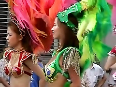 Asian girls are shaking their tits at the city fest big yung boob DSAM-02