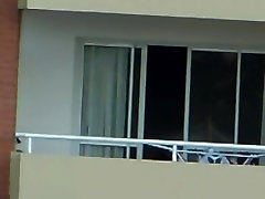 voyeur basket ball girls syx arab in balcony argentina . far away 200 m