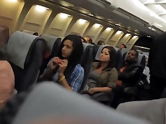 Riskant Voyeur Cam Blinkt im Flugzeug