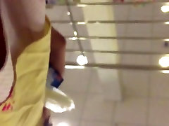 Horny Wife girls hot hand no panties in mall dare in slow motion