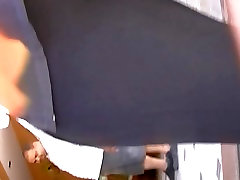 Milf in black phone anale pants