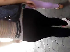 Fat Mexican ass in see thru leggings white backside fucking sex