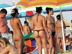 HOT Bikini Amateur TOPLESS Teens - Spy Beach gooey tube