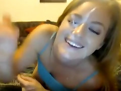Blonde babe sucks 2 boys 1 sister black cock on webcam