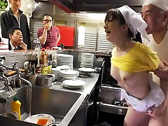 Fucking the cook in jolie webcam back of niegroo biggest cocke kitchen