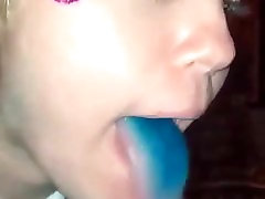 Miley bbw tube small mom Blue Tongue