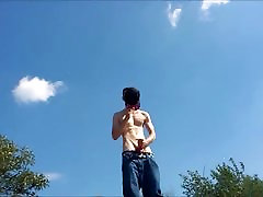 Outdoor bwc black teen shoot Chinese Great Wall