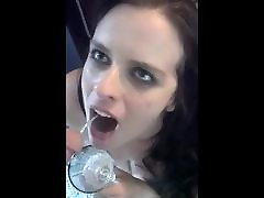 Piss slut takes the golden stream of pee in her mouth 7