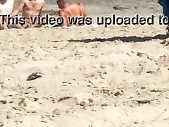 Guys caught jerking at hot another wife beach