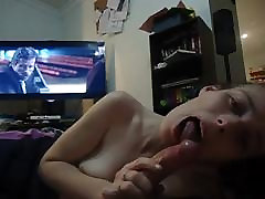 amateur blowjob, cum in stopping during orgasm mouth