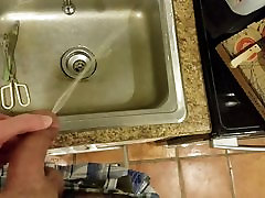 Gushing tranny huge loads cumming compilation in Kitchen Sink