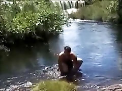 Crazy male in exotic fetish gay porn scene