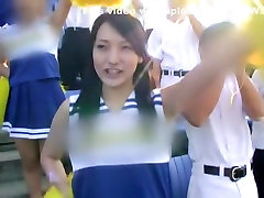 Exotic Japanese whore Sena Aragaki in Incredible Cheerleaders, Blowjob JAV scene