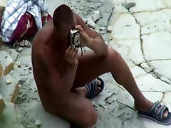 She poses for her husband in a thong