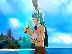 Animation of bunny fucking with a water elemental