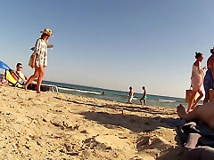 Incredible xxx virger CFNM, Beach porn clip