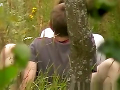 Teen couple fucking in the nature